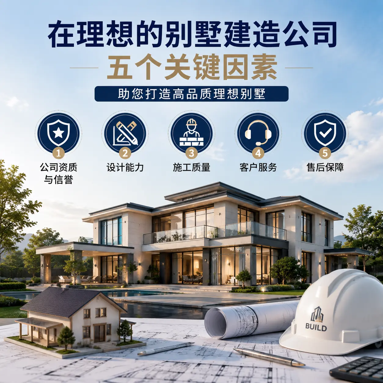 在 水城 找到理想别墅建造公司的五个关键因素