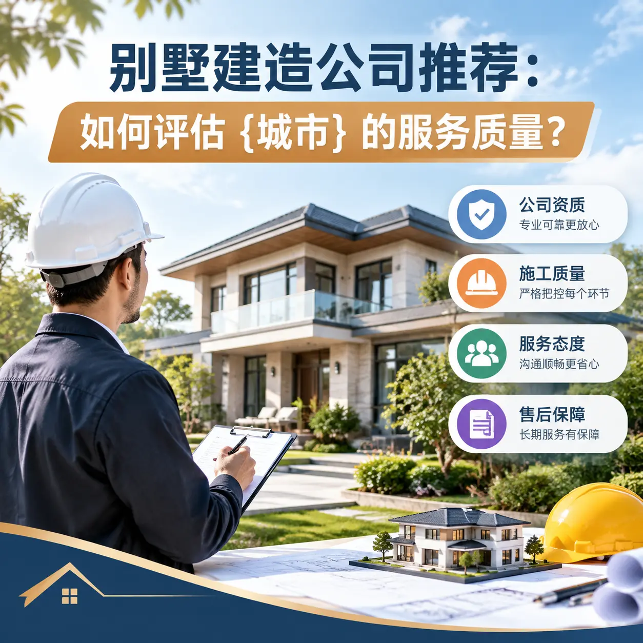 别墅建造公司推荐:如何评估 水城 的服务质量?