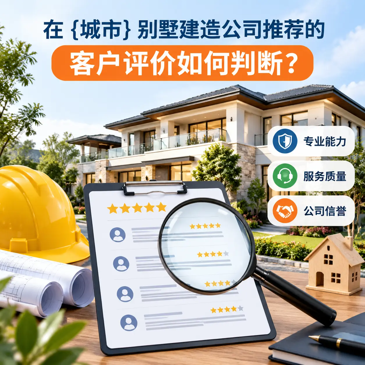 在 水城 别墅建造公司推荐的客户评价如何判断？