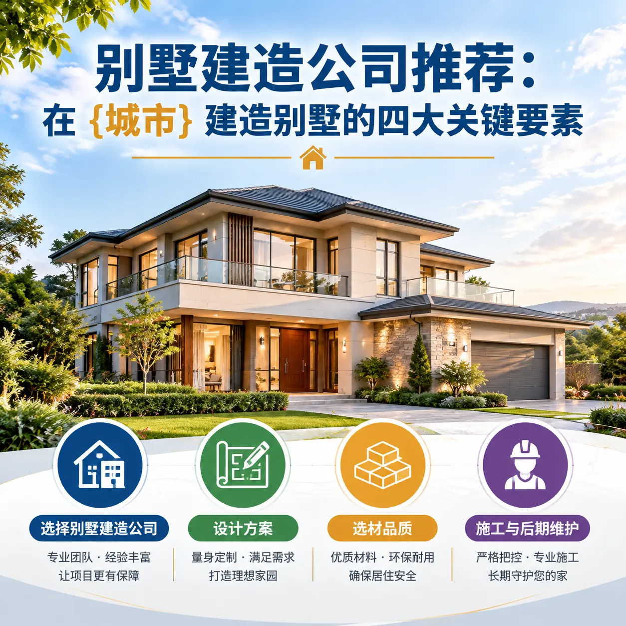 别墅建造公司推荐：在 水城 建造别墅的四大关键要素