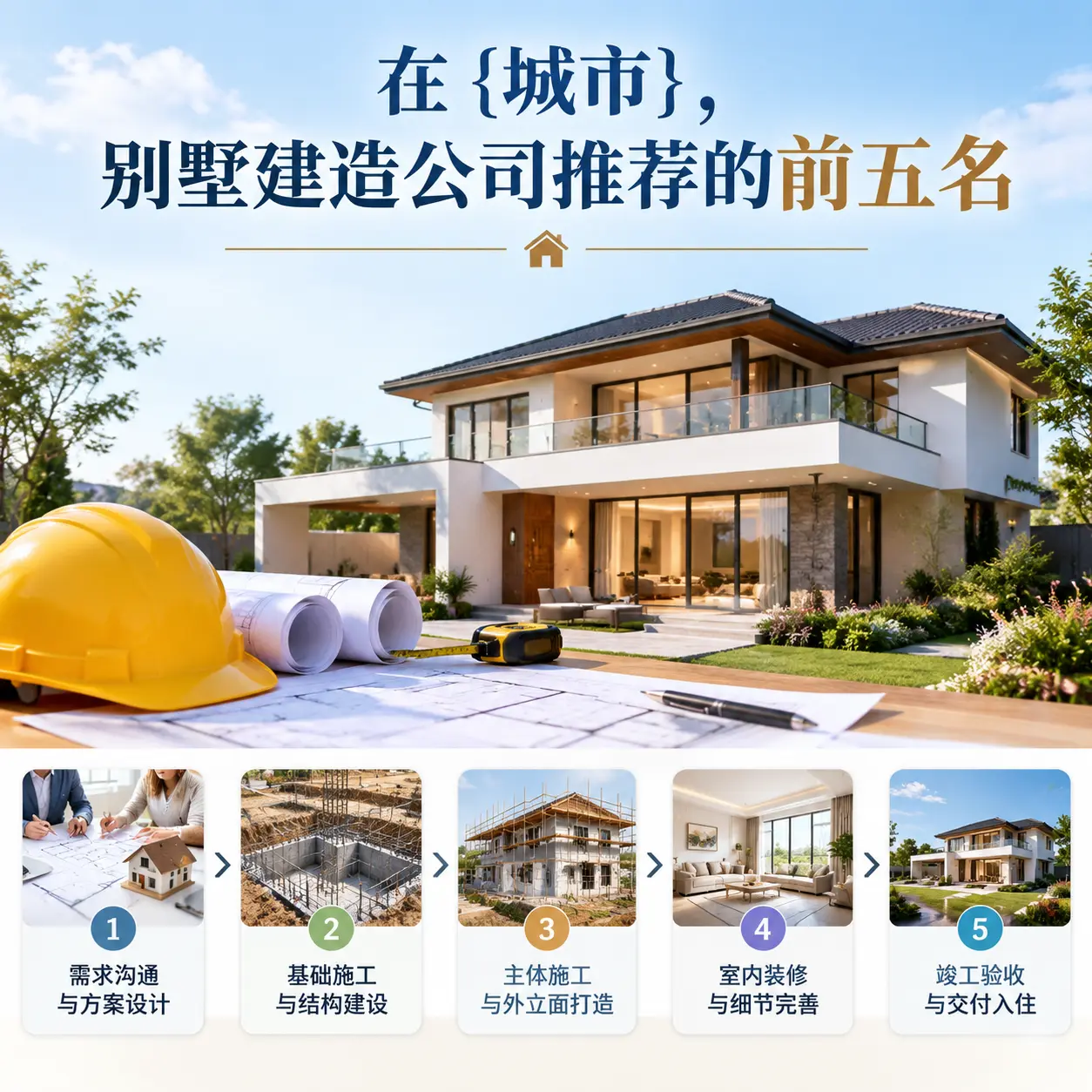 在 水城，别墅建造公司推荐的前五名