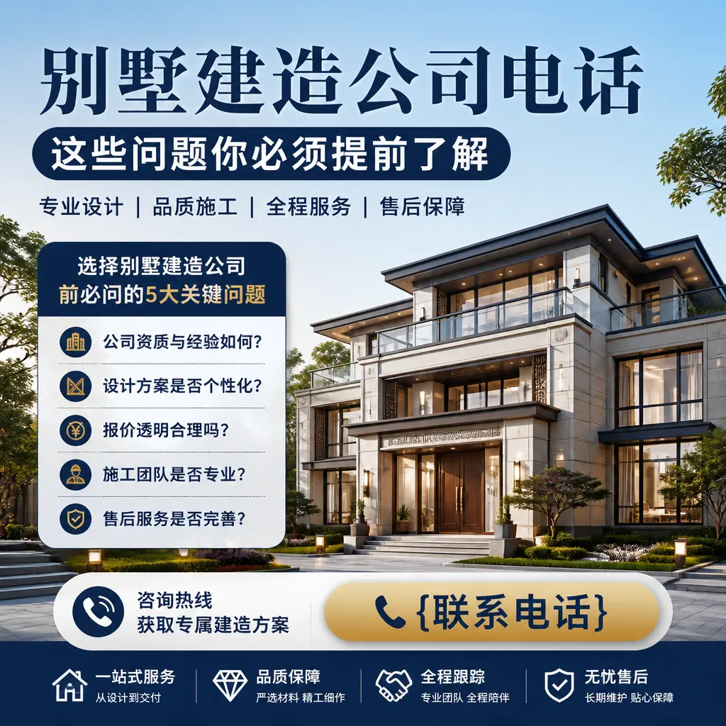 水城别墅建造公司电话,这些问题你必须提前了解