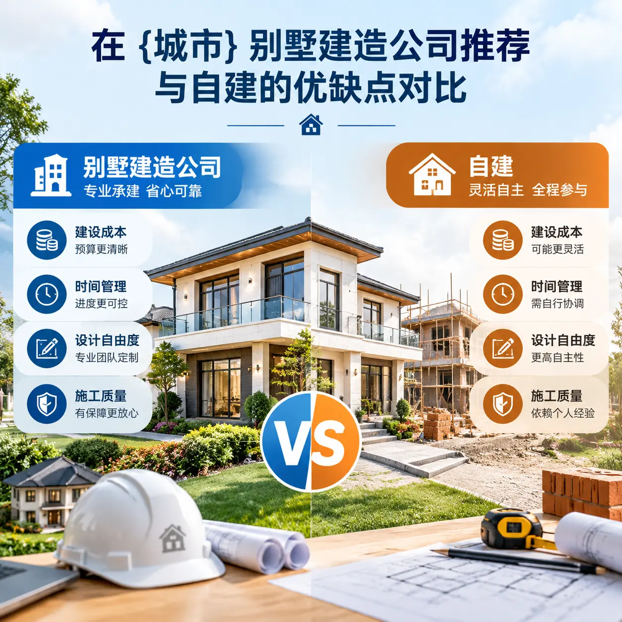 在 水城 别墅建造公司推荐与自建的优缺点对比